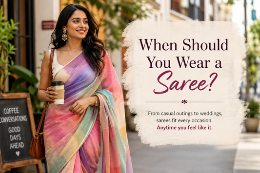 When Should You Wear a Saree? Anytime You Feel Like It